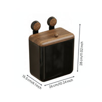 Wall-Mounted Trash Bin Easy to Clean Kitchen Trash Bin with Lid Removable for Apartment