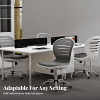 Mesh spine Rolling Chair 360-Degree rotate Office Furniture Padded Seat pad