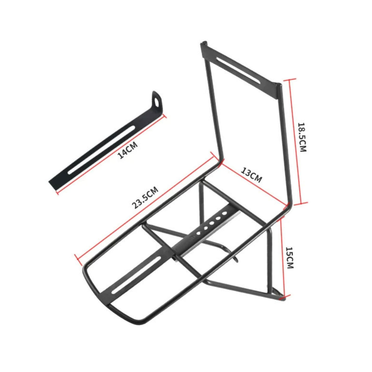 High Load Capacity Two-Wheeler Front Cargo Rack Heavy Duty Mountain Bike Front Rack Easy Installation for Commuters, Bikepacking, Commuting