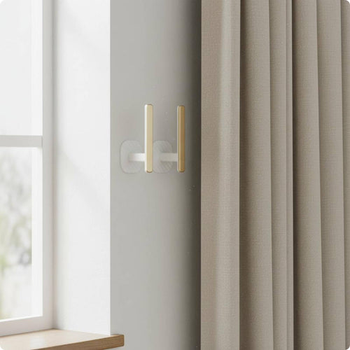 2 Pieces L Shaped Curtain Holder Sturdy Home Decor Item Particle Resistant