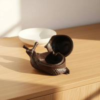 Storage Figurine Multi-Use Cast Iron Key Box Rustic Design for Garden, Desk