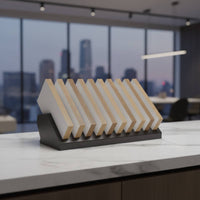 Tile Sample Display Rack Keeps Samples Organized Tile Display Rack Compact Floor Layout Sample Holder for Industry Show, Retail Store
