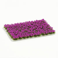 Scenery Mat with Flowers Dense Miniature Flower Cluster Low-Height for Modelers