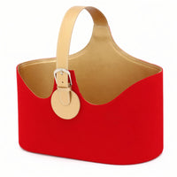 Gift Basket with Handle Portable Handheld Basket Sturdy for Wine Presentation