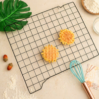 Dark Green Metal Cooling Rack, 45cm x 30cm, for Baked Goods, Cakes, Cookies & Pastry, Easy Clean Baking Wire