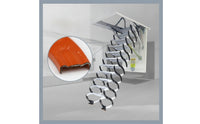 Space-Saving Telescopic Loft Staircase Foldable Folding Attic Ladder Telescoping Pull-down Loft Ladder Safe for Duplex