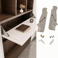Folding Table Hardware Kit Wall-Mounted Flip-down Table Support Equipment wearResistant Folding Bracket for Woodworkers, Carpenters, Workplaces