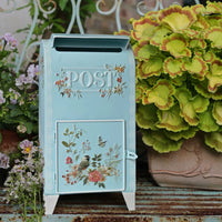 Standing Post Box Vintage Design Iron Post Box Rustic Allure
