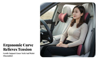 2 Pieces Contoured Ergonomic Car Cushion Matching Car Seat Cushion Pair for Automotive Seats