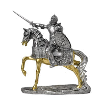 跨境热卖复古希腊骑马武士树脂摆工艺品创意铠甲武士马客厅装饰品