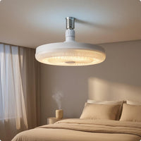 Ceiling Fan Lamp White Wireless Control Ceiling Fan Light E27 Base