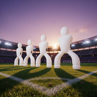 Soccer Kick Mannequin Portable Inflatable Soccer Dummy Lightweight Athletic Gear for Backyard