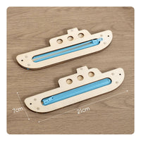 Fine Movement Skills Development Wooden Busy Board Parts Sensory Exploration Educational Activity Board Elements Learning Through Play Wooden Ship Zipper Toy Easy to Install for Toddlers, Babies