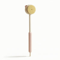 Two-in-Onepurpose Long-Handled Bath Brush Waterproof Bath Brush with Hanging Loop Gentle Back Scrubber Skin-Friendly for Shower