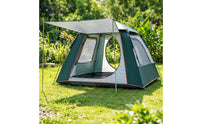 Easy Setup Outdoor Tent with Awning Rainproof Tent with Mesh Openings Waterproof Shelter Portable for Campers, Families, Camping, Picnics, Backyard