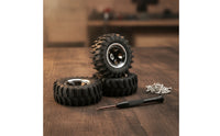 4 Pieces Wheel with Tire Tire and Wheel Set Heavy-Duty Beadlock Wheels for SCX30