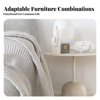 Round Pedestal Side Table Rustic Elegance Aesthetic Round Drink Stand Minimalist Furniture for Apartment Dwellers, Bedroom, Small Areas