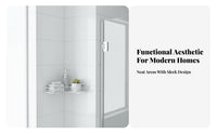 No-Drill Installation Triangular Corner Basket Space-Saving Triangle Wall Basket Multi-Purpose Bathroom Shelf Rustproof for Homeowners, Apartment Dwellers, Students, Kitchen, Shower, Dorm Room