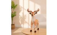 Deer Stuffed Animal Standing Deer Plushie Toy Woods-Style Cute for Children, Playroom, Nursery