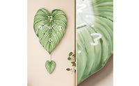 Foliage Wall Clock Easy to Hang Wall Clock with Hanging Leaf Modern for Bedroom