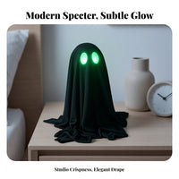 Spooky Cloth Spirit with Glowing Eyes | Soft draped Base, Halloween spirit Decoration, for Entryway