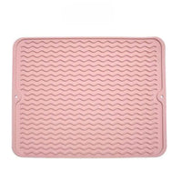 Silicone Kitchen Mat Embossed Heat Resistant Silicone Mat Easy-to-Clean