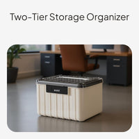 Password Storage Box with Dual-Layer Organizer