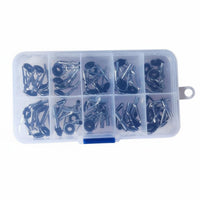 50 Pieces Sea Rod Top Guide Fishing Rod Tip Top Low-Friction Fishing Pole Eyelet Repair Kit for Anglers