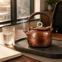 Hand-Hammered Copper Teapot Coatinguncoated Drinkware
