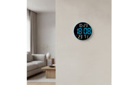 Digital Wall Clock with Temperature Display Large Digital Wall Clock with Date Display Luminous for Home Office