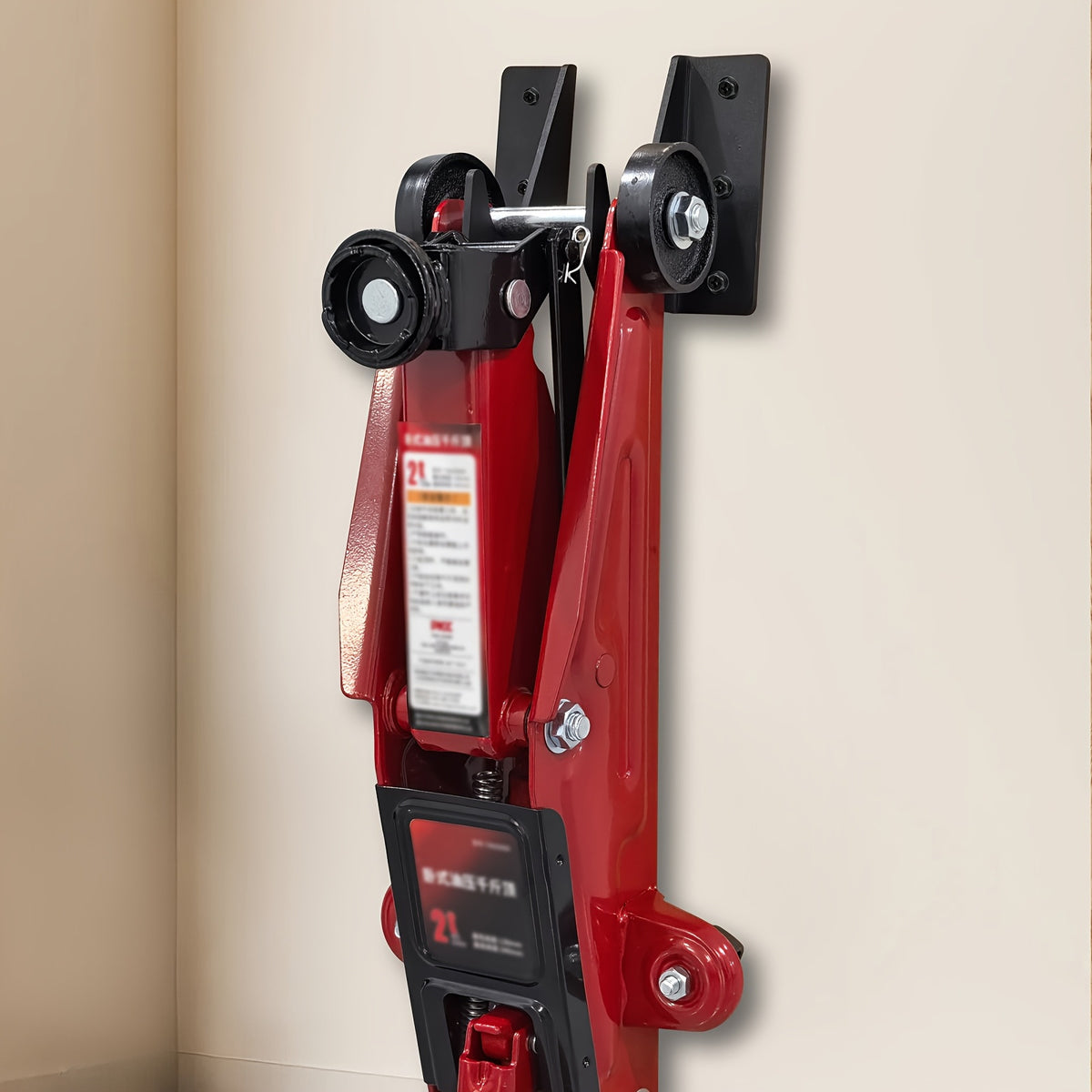 Car Hydraulic Trolley Jack Stand Wall-Mounted Storage Rack, Tower Trailer Mount