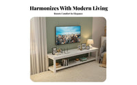 Low Profile TV Cabinet Versatile Steel Frame Entertainment Console Living Room Furniture Modern Minimalist Construction Two Tier Media Stand Suitable for Apartment Dwellers Bedroom