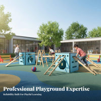 Indoor Outdoor Jungle Gym Develops Motor Skills children's Climbing Cube Set Skill-Developing Young Children Obstacle Course Set for Playroom