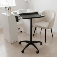 Hairdressing Trolley Wheeled Salon Tray on Wheels Stable Wide Foundation Tray  for Nail Technicians