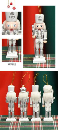 13cm Soldier Nutcracker Wooden Figurine Home Decor