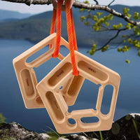Wooden Fingerboard Climbing Hangboard Suspended Hangboard Lightweight Fingerboard Compact for Climbers, Home Gym