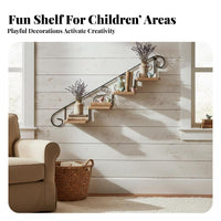 Ladder-Shaped Shelf Multi-Tier Design vertical Decor Rustic and decor for Small areas
