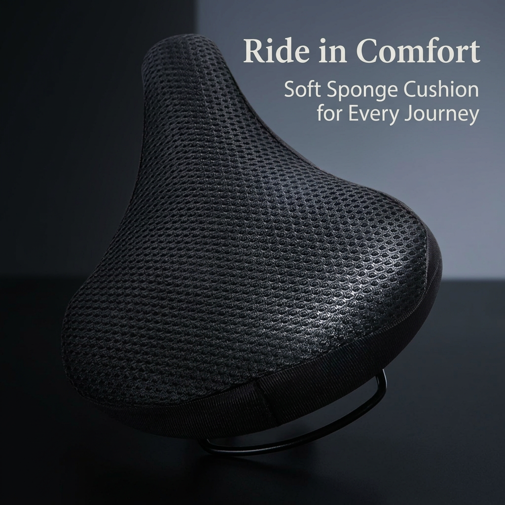 Padded Bike Seat Cover, Seat Cover Men Women, Bike Seat Cover for Beginners, Padded Bike Seat Cover, Gel Padded Bike Seat for Commuting