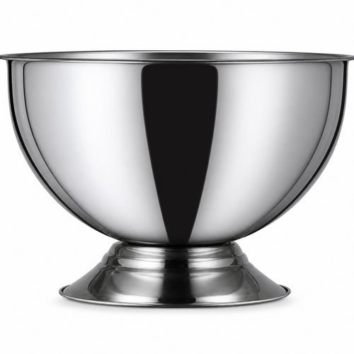 Stainless Steel Bowl Raised Pedestal Bowl Rust-Proof for Parties, Hosts