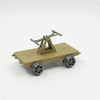 HO Scale Railway Trolley Static Model Train Bogies with Plastic Wheels