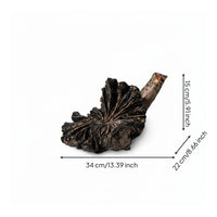 Molten Flower Sculpture Desktop Display Artistic Tabletop Statue Resin Material Table Ornament for Lobby Area, Restaurant