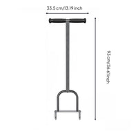 Manual Lawn Aerator Heavy Duty Hollow Tine Aerator Clog-Unobstructed Design