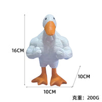 Muscle Duck Magnet Figurine for Home Decor