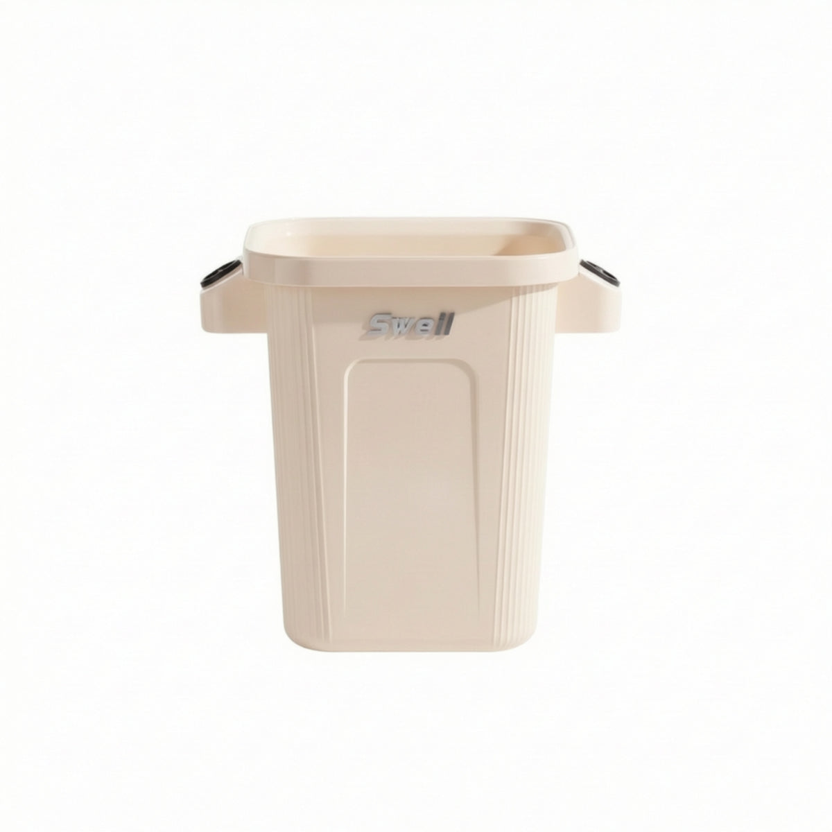 Compact Trash Bin with Wheels Slim Open Top Trash Bin Portable Wastebasket Mobile for Apartment