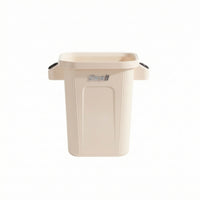 Compact Trash Bin with Wheels Slim Open Top Trash Bin Portable Wastebasket Mobile for Apartment