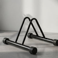 Adjustable Freestanding Bike Stand Sturdy Two-Wheeler Parking Stand Compact Two-Wheeler Floor Parking Rack Portable for Commuters