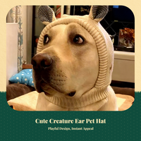 Dog Christmas Hat Adjustable Winter Headwear For Large Dogs