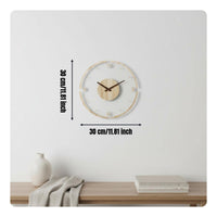 Minimalist Floating Number Clock Easy to Hang for Bedroom, Office