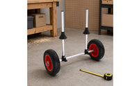 Sit on Top Kayak Cart Adjustable Two Wheel Kayak Cart Rubber Wheels Boat Carrier