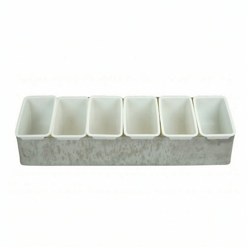 Condiment Organizer with Compartments Angled Countertop Spice Organizer Multi-Functional Seasoning Rack for Home Cooks